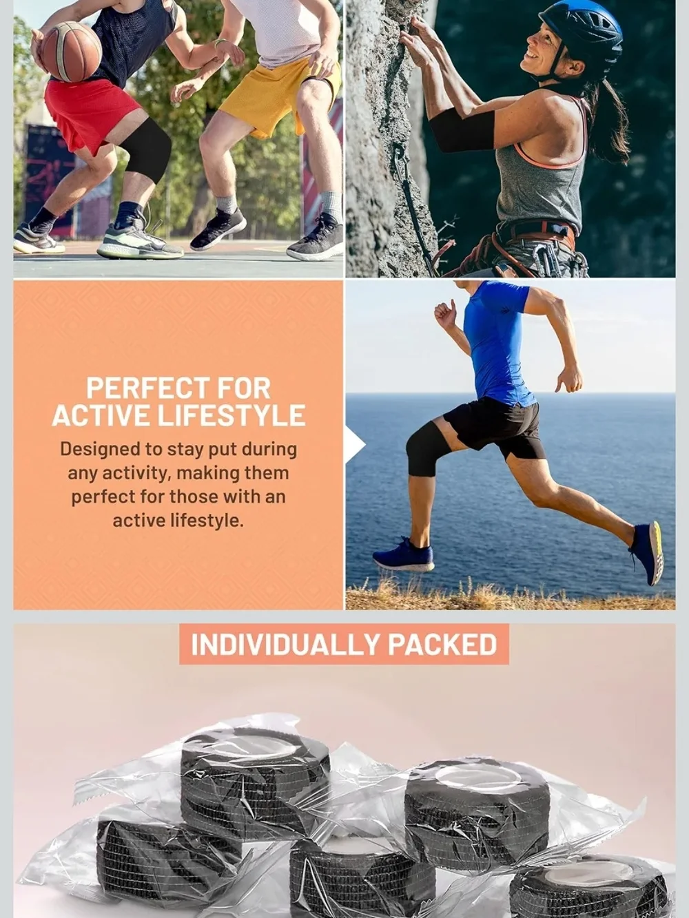 self-adhesive cohesive wrap bandage.